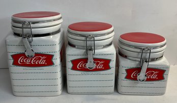 Coca Cola 3-Piece Canister Set