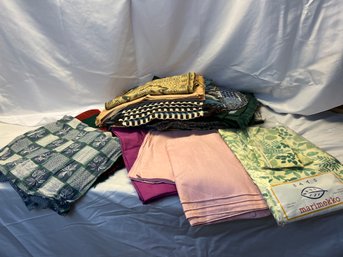 Assorted Group Of Tablecloths & Place Mats