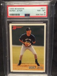 1993 Bowman Derek Jeter Rookie PSA 8 - M