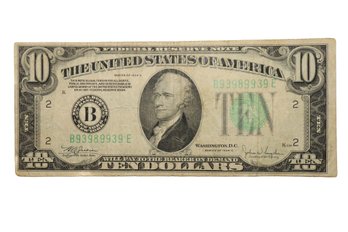 1934C $10 Bill Green Seal