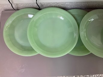 8 Jadeite Dinner Plates