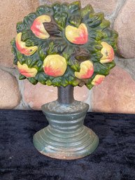 Heavy Cast Iron Apple Tree Door Stop