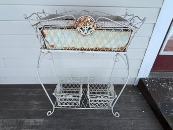 WROUGHT IRON PLANTER