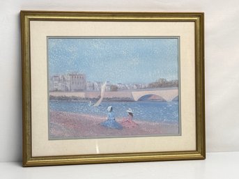Framed Monet Wall Art Print Regatta At Saint-Adresse