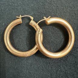 Gorgeous 14K Rose Gold Hoops