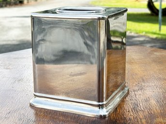 A Chrome Tissue Box Holder