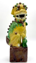 19th Century Chinese Glazed Ceramic Foo Dog Or Lion Sculpture