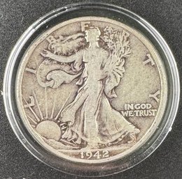 1942-S Walking Liberty Silver Half Dollar