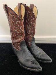 Brown And Black Cowboy Boots