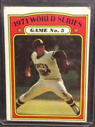 1972 Topps 1971 World Series Game 5 Highlight Card - M