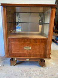 French Art Deco Dry Bar 39x51x17 East Indies Rosewood And Maple Circa 1940s Exquisite Beauty