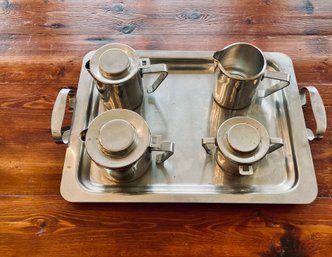 Serving Tray With Sugar & Creamer Sets