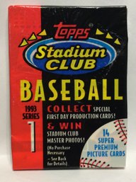 1993 Topps Stadium Club Series 1 Sealed Pack - M