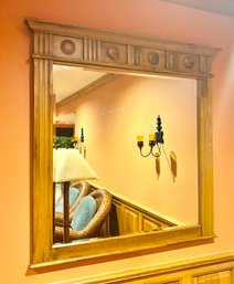 Medallion Collection Pine Wall Mirror