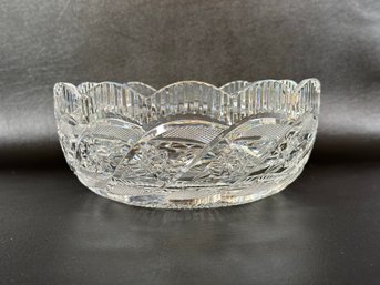 A Spectacular Apprentice Bowl In Cut Crystal By Waterford