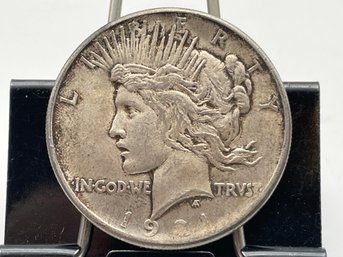 Key Date. 1921 Peace Silver Dollar ( 1st Year Of The Peace Dollar)  (SD5)