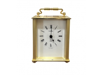 Tourneau Brass Mantle Quartz Clock.