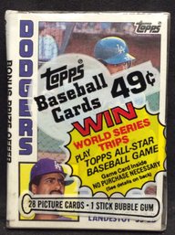 1989 Topps Baseball Sealed Cello Pack - M