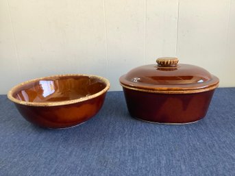 Hall Brown Pottery Serving Ware