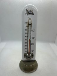 Rare Antique Circa 1920 WABASH RAILROAD LINE Porcelain Advertising Thermometer