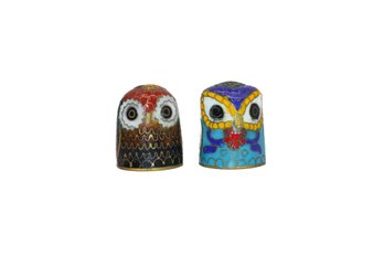 2 Gorgeous Owl Thimbles