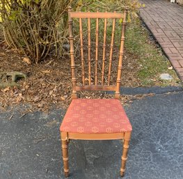 Painted Bamboo Form Side Chair By Thomasville