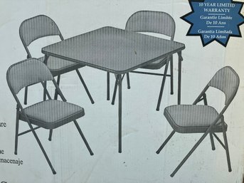 A Samsonite Folding Card Table And Set Of 4 Chairs