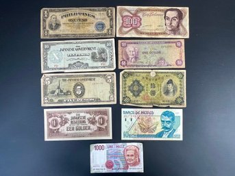 Assorted International Banknotes