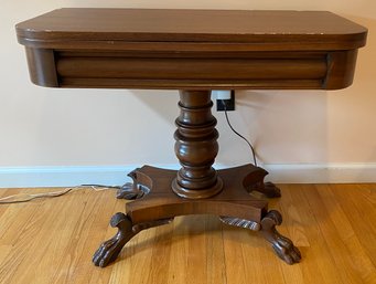 Paw Foot Flip Top Game Table