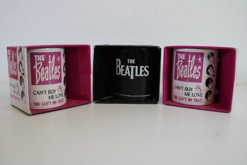 Group Of Three Beatles Mugs - NOS