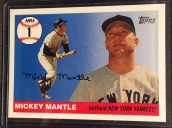 2006 Topps Mickey Mantle Home Run History Card #1 - M