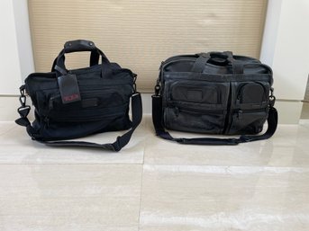 Tumi Duffle Bag And Leather Tumi Briefcase