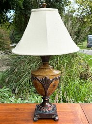 A Vintage Metal Urn Form Lamp