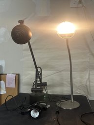 Portable Lamp Floor Up Light, Black Postmodern Table Lamp, Arkon Stay Cool Light.  PP/B4