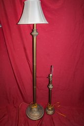 2 Brass Style Lamps