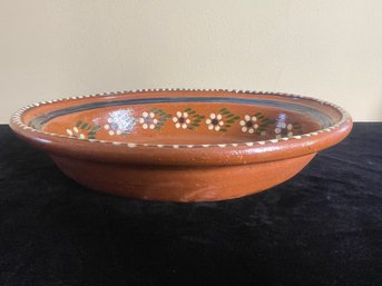 Mexican Tlaquepaque Terracotta Red Barro Clay Serving Bowl