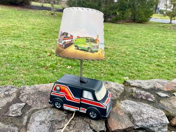 1970s Arrow Handicraft Corp Plastic Van Table Lamp