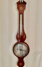 Early 19th Century Mahogany Wheel Barometer Lione & Somalvico London  1805-1807 NO MERCURY