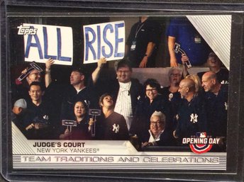 2020 Topps Opening Day Judge's Court - All Rise - Aaron Judge - M