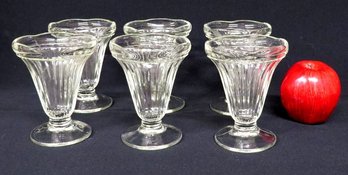 A Set Of 6 Vintage Ice Cream Soda Fountain Dessert Glasses