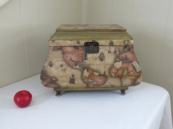 A Small Tabletop Trunk That's Been Around The World