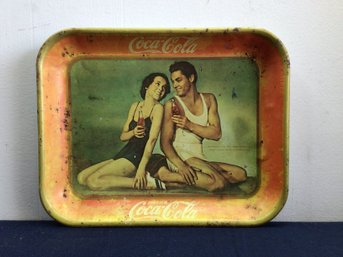 Vintage Coca Cola Enameled Tray