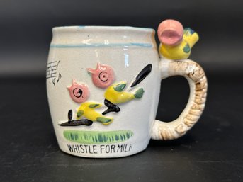 Vintage Kitsch: 'Whistle For Milk' Mug