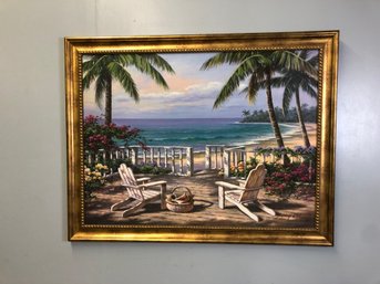 Beach Scene Art Print - Artist Signed