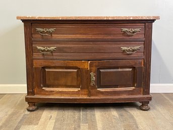 Beautiful Dressing Table Dresser With Red Marble Top