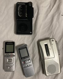 Four Handheld Recording Devices