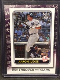 2021 Topps Through The Years Aaron Judge Insert Card - M