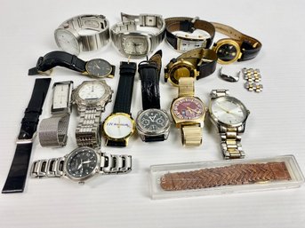 Large Lot Of Vintage Men's Watches Including Movado And Skagen (13)