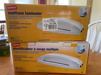 Two Staples Multi Use Laminating Machines, New In Box