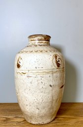 Ming-Qing Dynasty - Cizhou Wine Jar With Iron Pigment Brown Slip